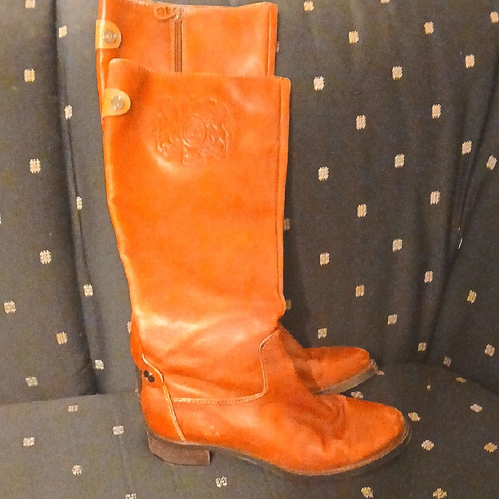 Etiennes Aigner Brown Leather Knee-High Boots